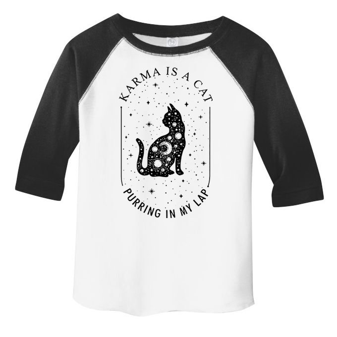 Karma Is A Cat Purring In My Lap Toddler Fine Jersey T-Shirt