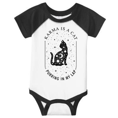 Karma Is A Cat Purring In My Lap Infant Baby Jersey Bodysuit