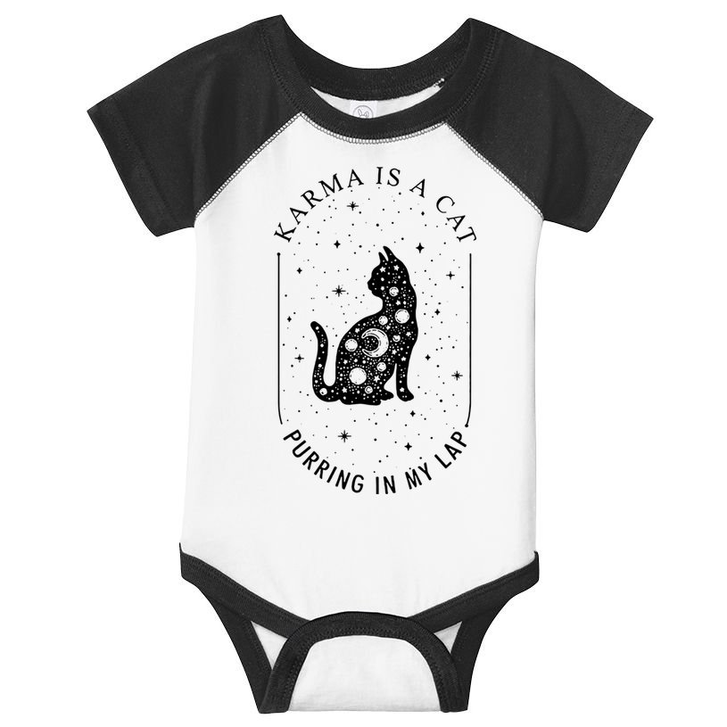 Karma Is A Cat Purring In My Lap Infant Baby Jersey Bodysuit