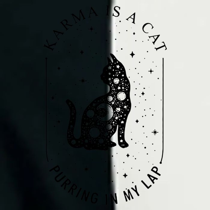 Karma Is A Cat Purring In My Lap Infant Baby Jersey Bodysuit