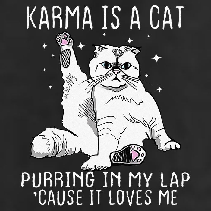Karma Is A Cat Purring In My Lap Cause Its Loves Me 25L Jumbo Tote
