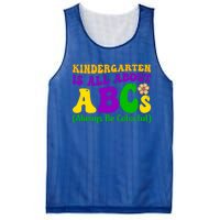 Kindergarten Is All About The Abcs For Teachers Gift Mesh Reversible Basketball Jersey Tank