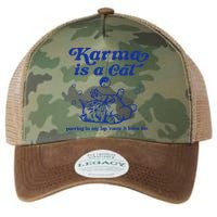 Karma Is A Cat Purring In My Lap Legacy Tie Dye Trucker Hat