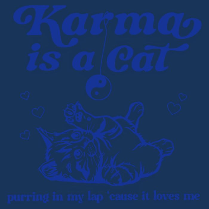 Karma Is A Cat Purring In My Lap Infant Baby Jersey Bodysuit