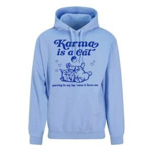 Karma Is A Cat Purring In My Lap Unisex Surf Hoodie