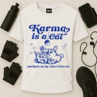 Karma Is A Cat Purring In My Lap Performance Shirt