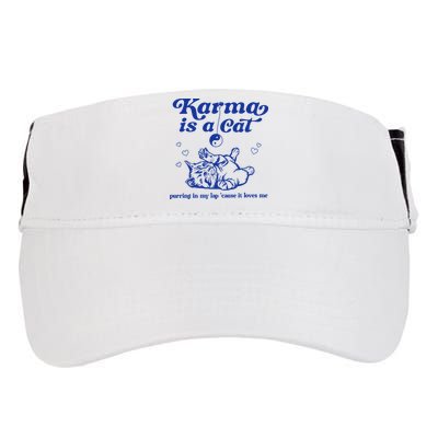 Karma Is A Cat Purring In My Lap Adult Drive Performance Visor