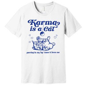 Karma Is A Cat Purring In My Lap Premium T-Shirt