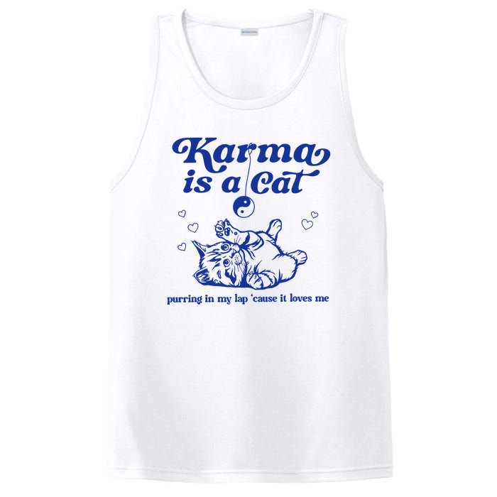 Karma Is A Cat Purring In My Lap PosiCharge Competitor Tank