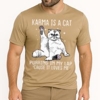 Karma Is A Cat Purring In My Lap Cause It Loves Me Cat Lover Essential Performance Shirt