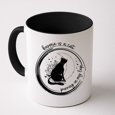 Karma Is A Cat Purring In My Lap Cause It Loves Me Great Gift Mug