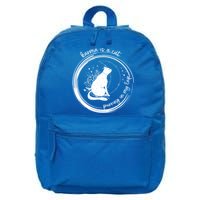 Karma Is A Cat Purring In My Lap Cause It Loves Me Great Gift 16 in Basic Backpack