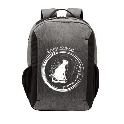 Karma Is A Cat Purring In My Lap Cause It Loves Me Great Gift Vector Backpack