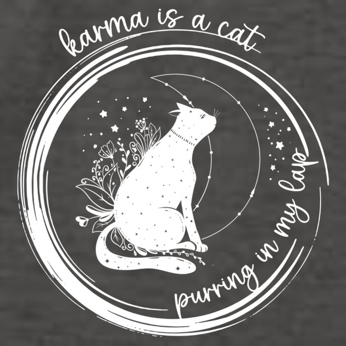 Karma Is A Cat Purring In My Lap Cause It Loves Me Great Gift Vector Backpack