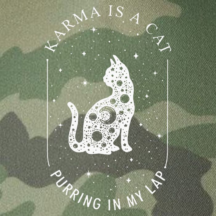 Karma Is A Cat Purring In My Lap Legacy Tie Dye Trucker Hat