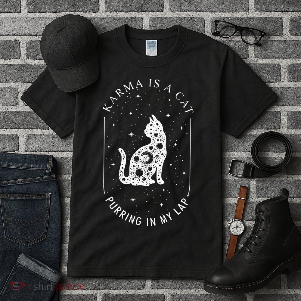 Karma Is A Cat Purring In My Lap Tall T-Shirt