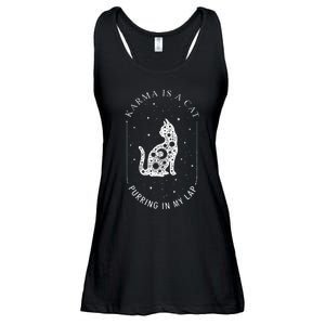 Karma Is A Cat Purring In My Lap Ladies Essential Flowy Tank