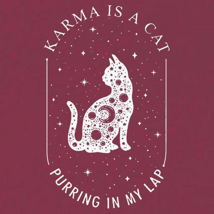 Karma Is A Cat Purring In My Lap 16oz Travel Tumbler