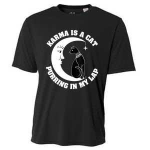 Karma Is A Cat Purring In My Lap Cooling Performance Crew T-Shirt