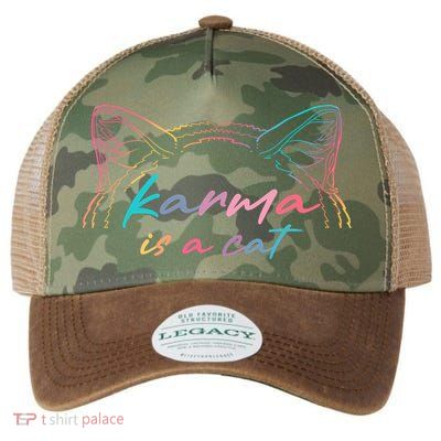 Karma Is A Cat Legacy Tie Dye Trucker Hat