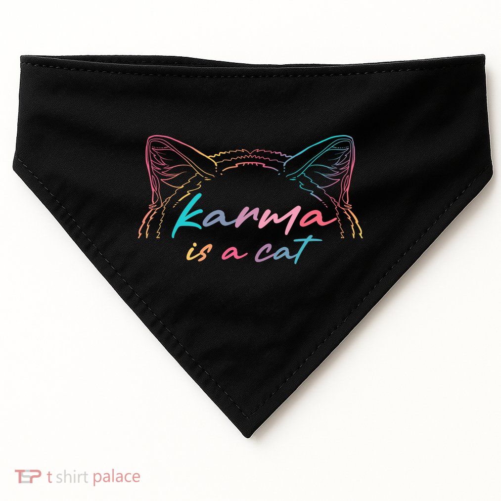 Karma Is A Cat USA-Made Doggie Bandana