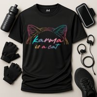 Karma Is A Cat Cooling Performance Crew T-Shirt
