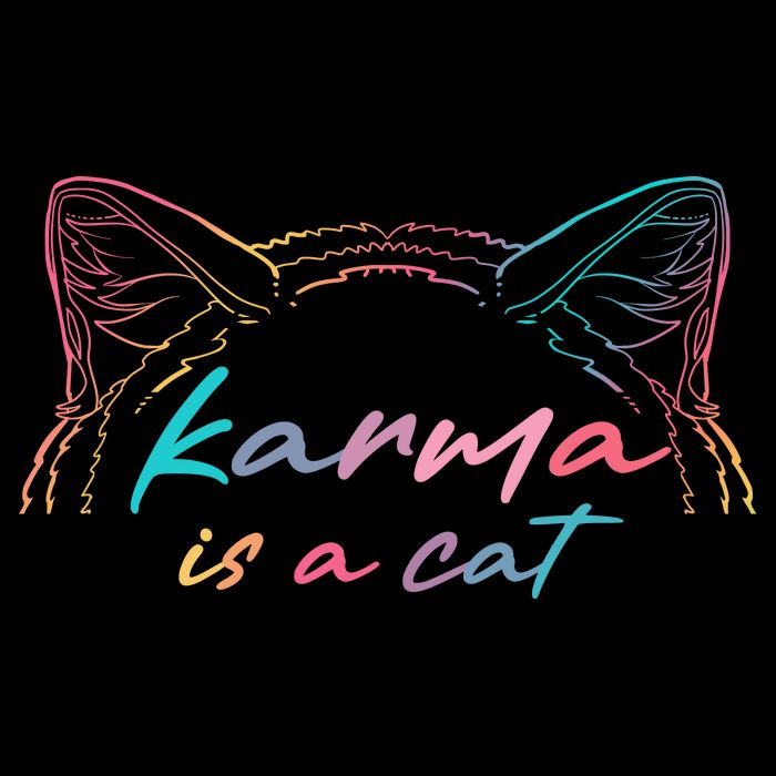 Karma Is A Cat Apron