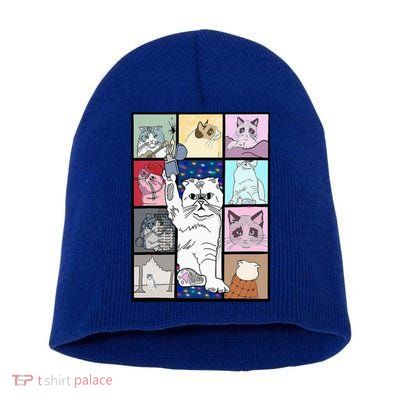 Karma Is A Cat Short Acrylic Beanie