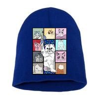 Karma Is A Cat Short Acrylic Beanie