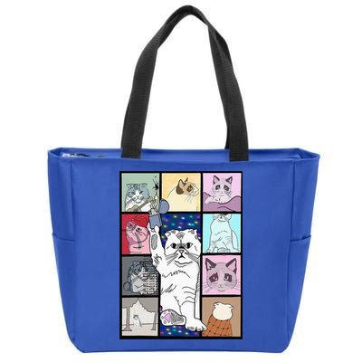 Karma Is A Cat Zip Tote Bag