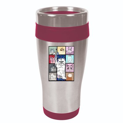 Karma Is A Cat 16oz Travel Tumbler