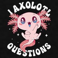 Kawaii I Axolotl Questions Funny Axolotl Lover Cute Axolotl Ladies PosiCharge Tri-Blend Wicking Tank