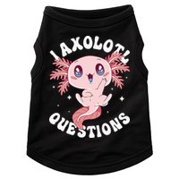 Kawaii I Axolotl Questions Funny Axolotl Lover Cute Axolotl Doggie Tank
