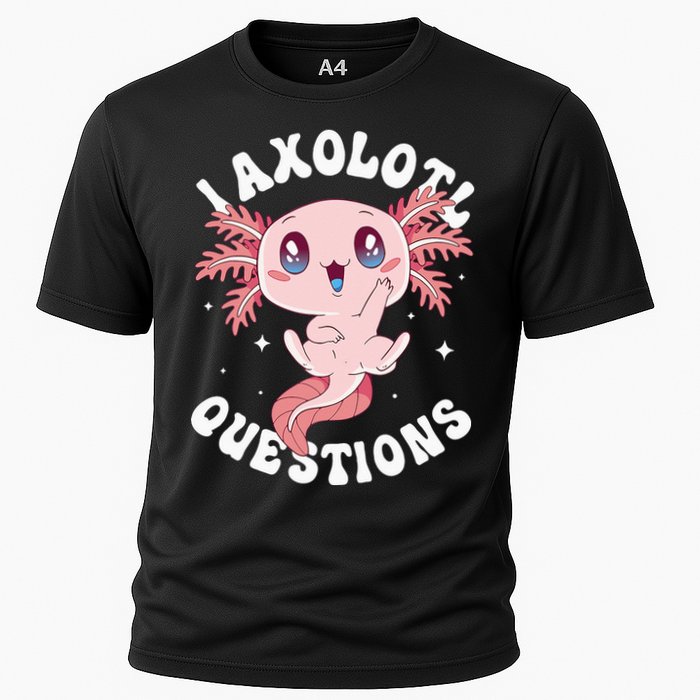 Kawaii I Axolotl Questions Funny Axolotl Lover Cute Axolotl Performance Shirt
