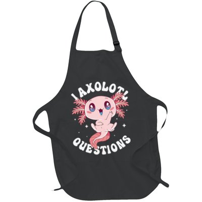 Kawaii I Axolotl Questions Funny Axolotl Lover Cute Axolotl Apron
