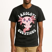 Kawaii I Axolotl Questions Funny Axolotl Lover Cute Axolotl Tall T-Shirt