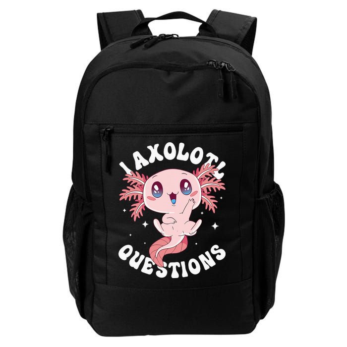 Kawaii I Axolotl Questions Funny Axolotl Lover Cute Axolotl Backpack