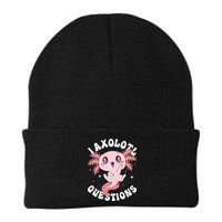 Kawaii I Axolotl Questions Funny Axolotl Lover Cute Axolotl Beanie
