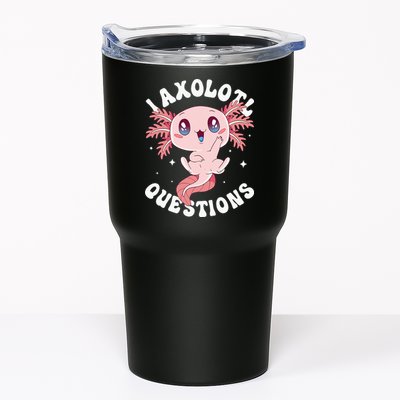 Kawaii I Axolotl Questions Funny Axolotl Lover Cute Axolotl Tumbler