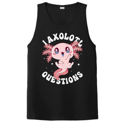 Kawaii I Axolotl Questions Funny Axolotl Lover Cute Axolotl PosiCharge Competitor Tank