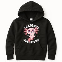 Kawaii I Axolotl Questions Funny Axolotl Lover Cute Axolotl Kids Hoodie