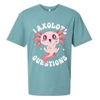 Kawaii I Axolotl Questions Funny Axolotl Lover Cute Axolotl Sueded Cloud Jersey T-Shirt