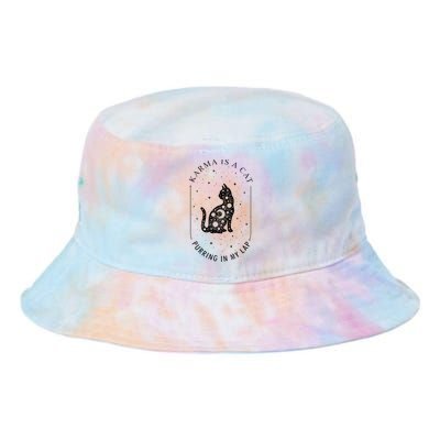 Karma Is A Cat Purring In My Lap Tie Dye Newport Bucket Hat