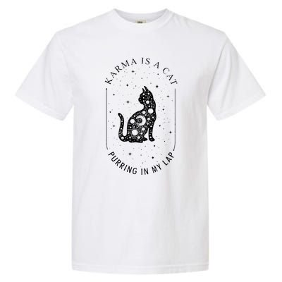 Karma Is A Cat Purring In My Lap Garment-Dyed Heavyweight T-Shirt