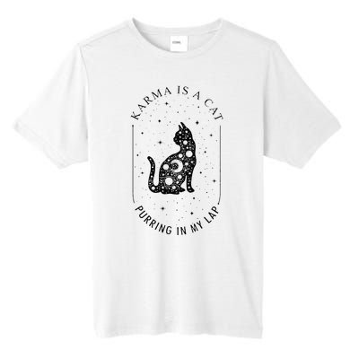 Karma Is A Cat Purring In My Lap Tall Fusion ChromaSoft Performance T-Shirt