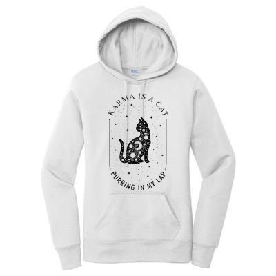 Karma Is A Cat Purring In My Lap Women's Pullover Hoodie