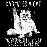 Karma Is A Cat Purring In My Lap Cause Its Loves Me Impact Tech Backpack