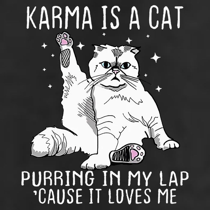 Karma Is A Cat Purring In My Lap Cause Its Loves Me 25L Jumbo Tote