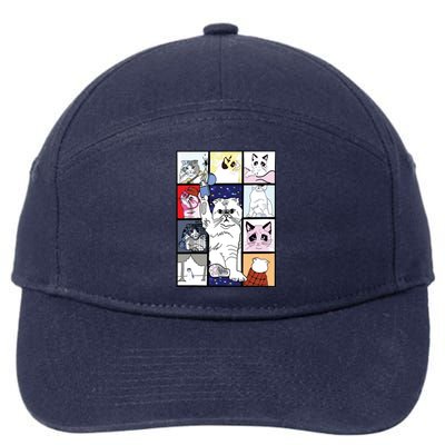 Karma Is A Cat Karma Is My Boyfriend 7-Panel Snapback Hat