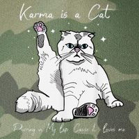 Karma Is A Cat Purring In My Lap Cause It Loves Me Cat Lover Legacy Tie Dye Trucker Hat
